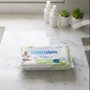 WaterWipes – Lingettes Bébé Biodégradables (Paquet de 60 lingettes)