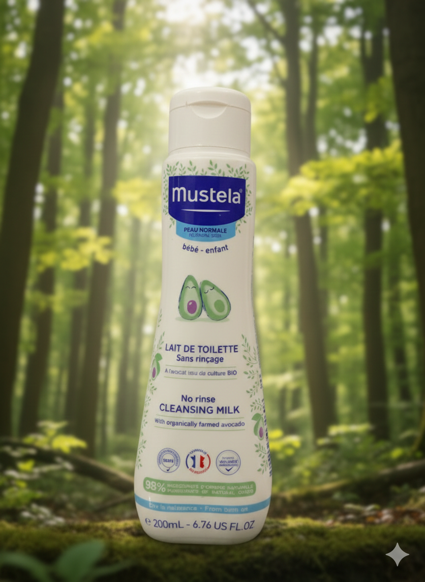 Lait de Toilette Mustela – Douceur et Pureté dès la Naissance 🥑✨