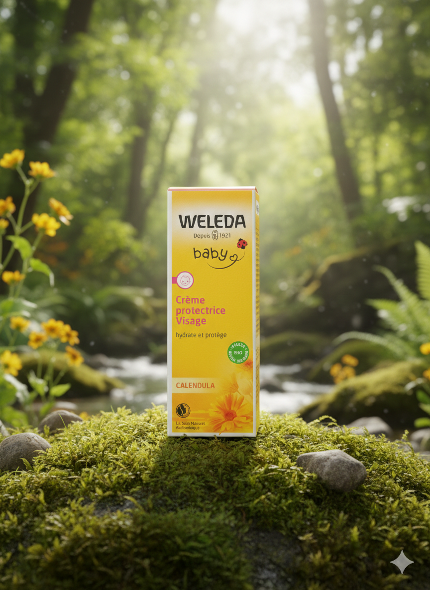 Weleda Baby – Crème Protectrice Visage au Calendula