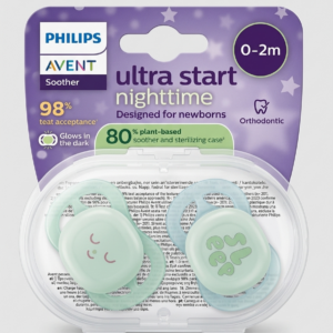 Philips Avent - Sucettes Ultra Start Nighttime (0-2 mois)